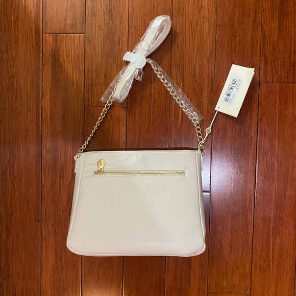 Valentino Orlandi Off White and Gold Quilted Cross Body Purse - Picture 3 of 11